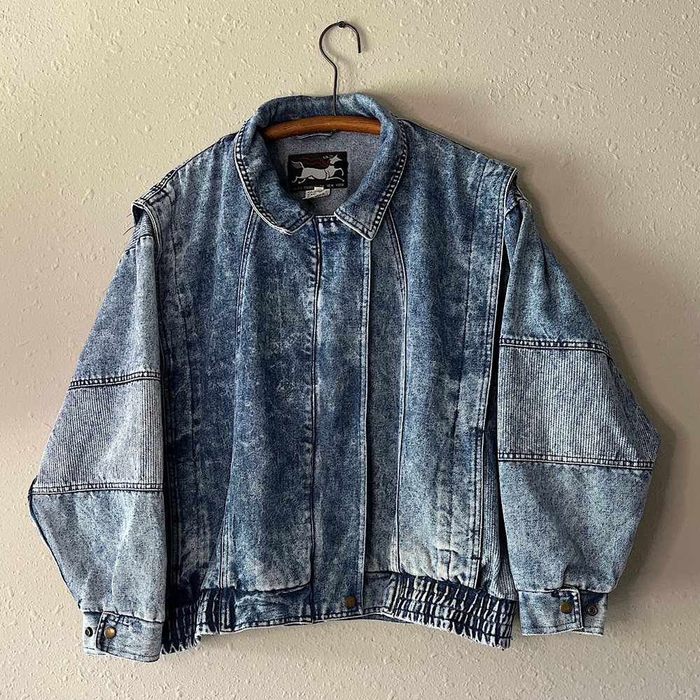 VINTAGE Ruth Douglas Jean Jacket